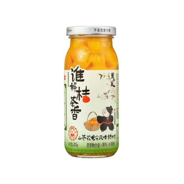 山茶花毛尖风味桔片爽